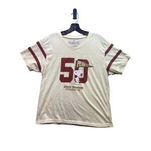 Snoopy‎ Shirt Womens Extra Large Varsity Spell Out Preppy Everyday Streetwear